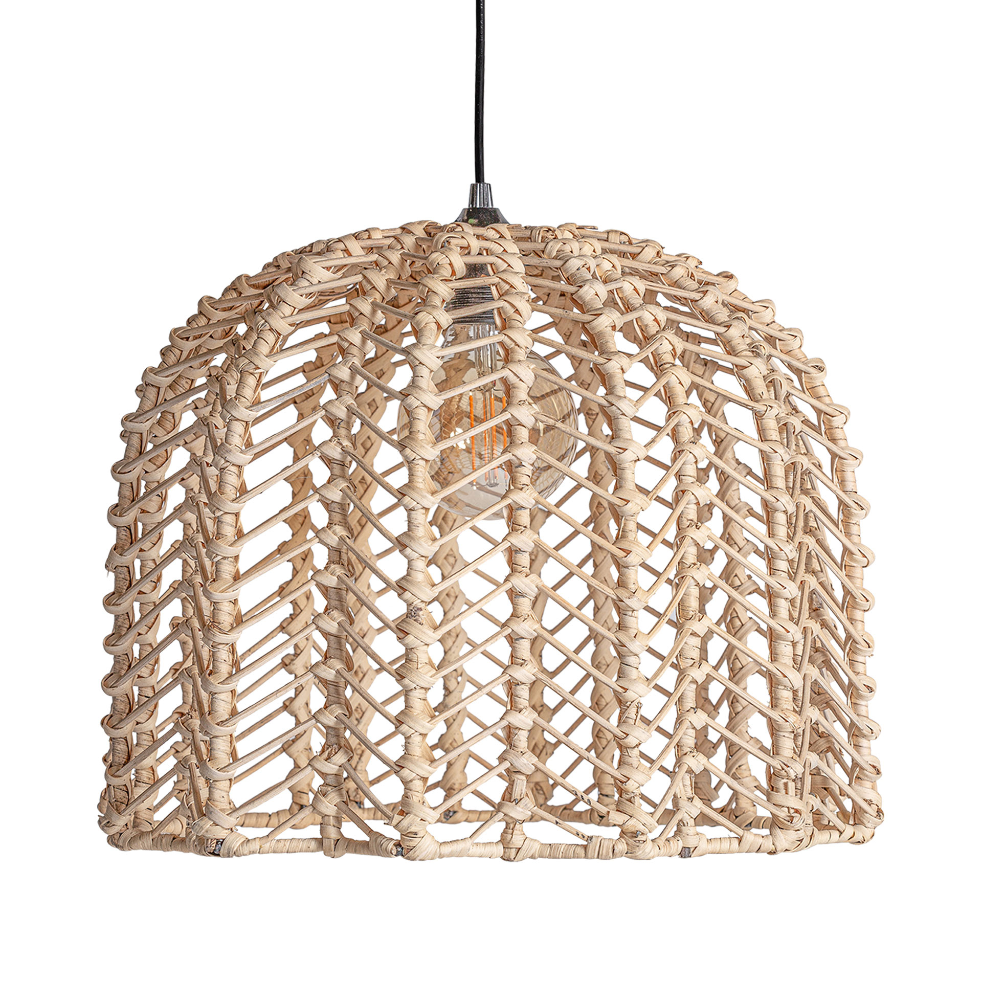 Plissia Rattan Ceiling Lamp