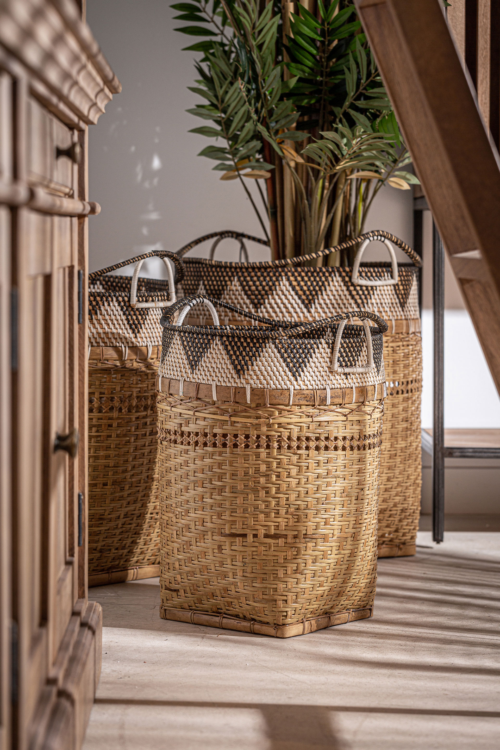 Zircon Clothes Basket (Set Of 3)